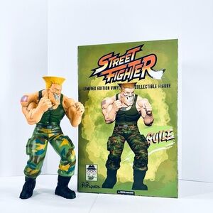 Street Fighter Guile Grin 15” Vinyl Figure Ron English Limited Edition